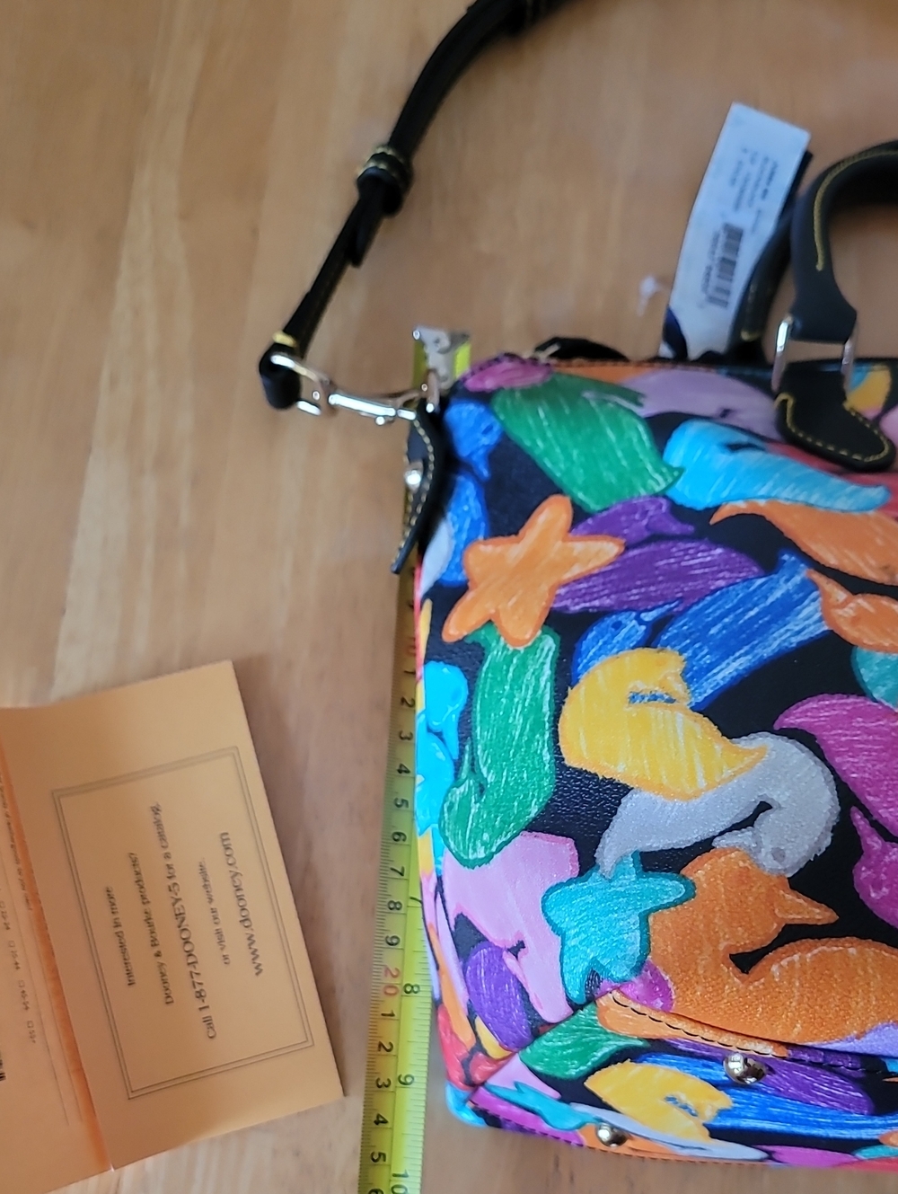 Dooney & Bourke Wonderduck Multicolor Satchel Bag - Picture 7 of 10